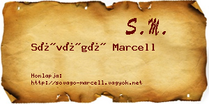 Sóvágó Marcell névjegykártya